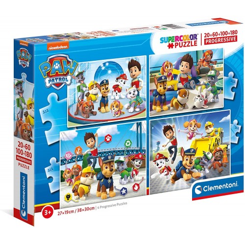 Clementoni Disney Paw Patrol Пазли сет 20+60+100+180пар.(3-5год.)